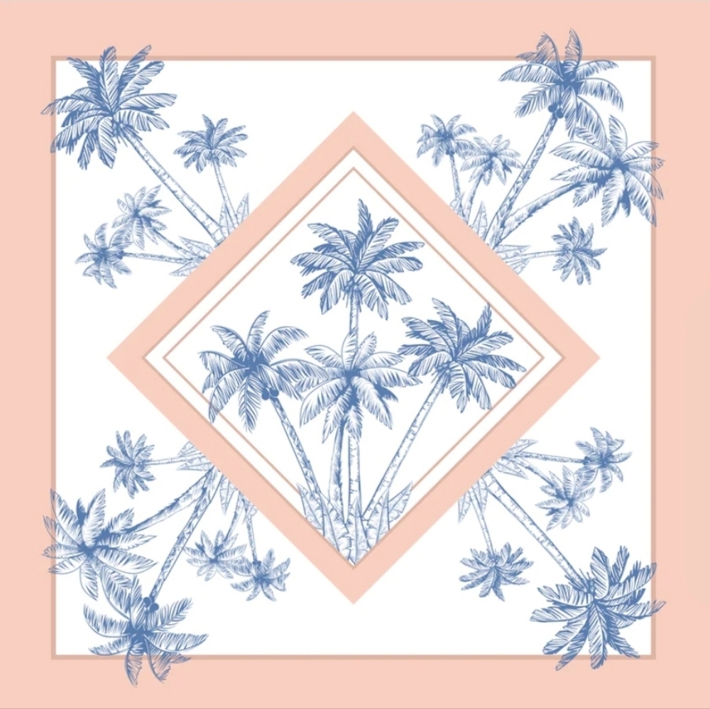 Tropical Scarf, Hair Tie, or Bag Bling